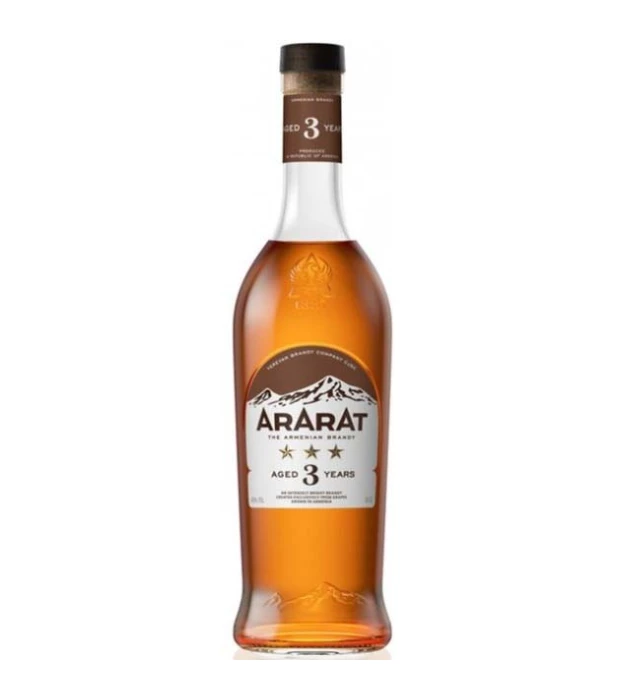 Бренди Ararat 3 года выдержки 0,5л 40%