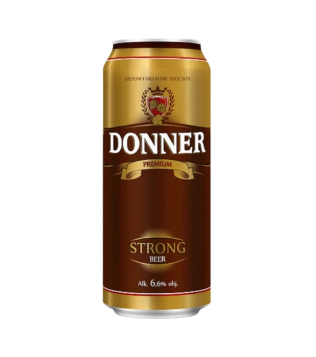 Пиво Donner Strong светлое фильтрованное 0,5л 6,6%