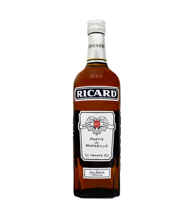 Крепкий алкогольный напиток Ricard на основе аниса 0,7л 45%