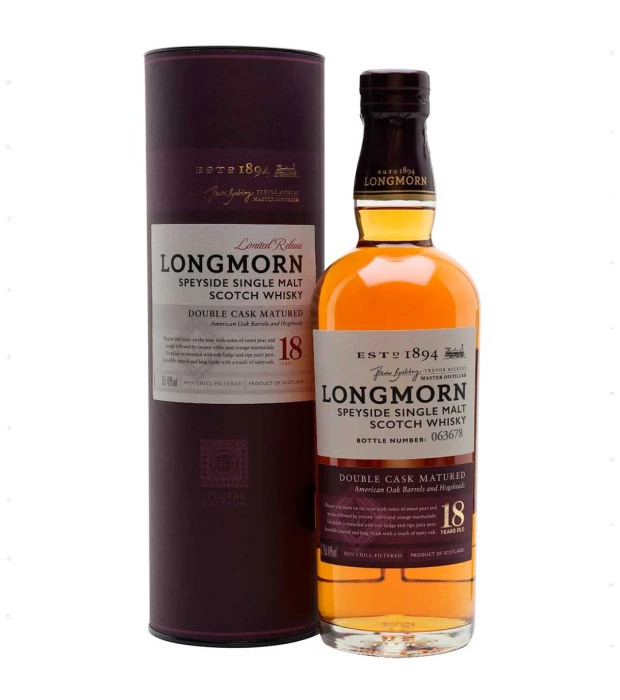 Виски Longmorn 18 лет выдержки 0,7 л 48% в подарочной упаковке