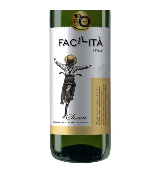 Вино Facilita Soave DOC белое сухое 0,75л 11,5% купить