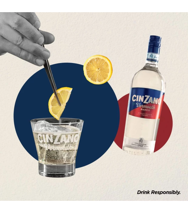 Вермут Cinzano Bianco полусладкий 1л 15% купить