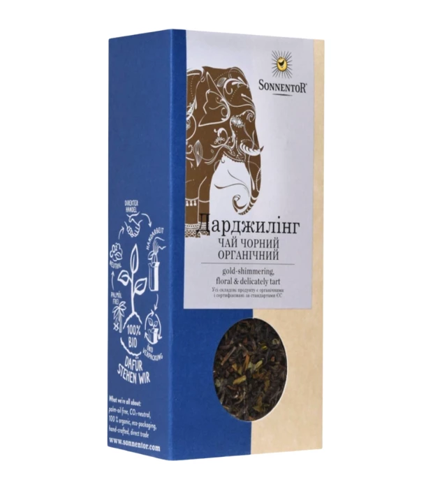 Чай черный органический Дарджилинг, Sonnentor, 100г