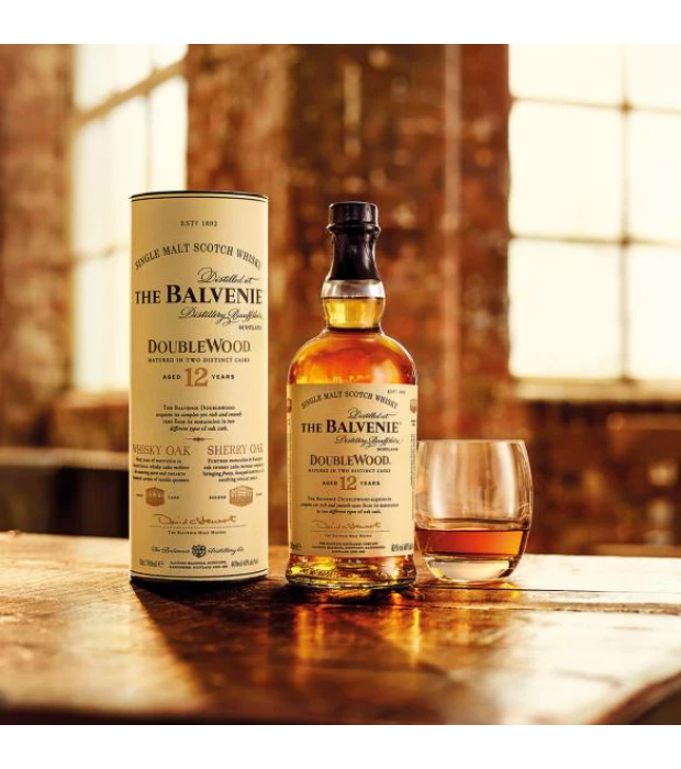 Виски односолодовый Balvenie Doublewood 12 лет выдержки 0,05л 40% купить
