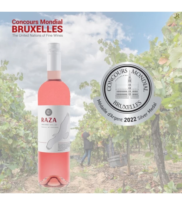 Вино Quinta da Raza Vinho Verde Escolha розовое сухое 0,75л 11% купить