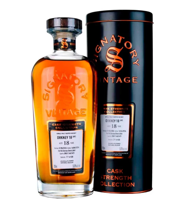 Виски односолодовый Orkney Cask Strength Signatory 0,7л 54,6%