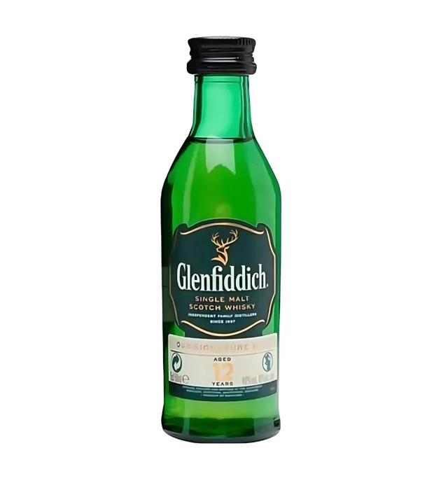 Виски Glenfiddich 12 лет выдержки 0,05л 40%
