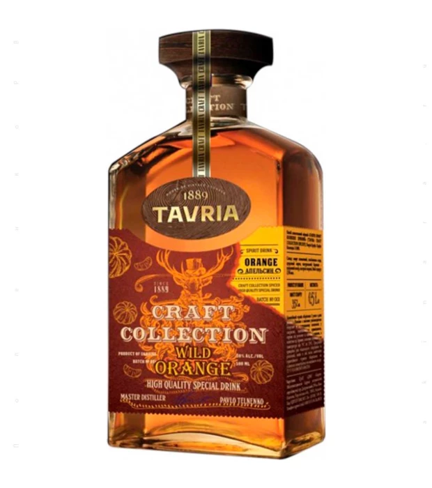Бренди Tavria Craft Collection Wild Orange 5 лет выдержки 0.5л 30%