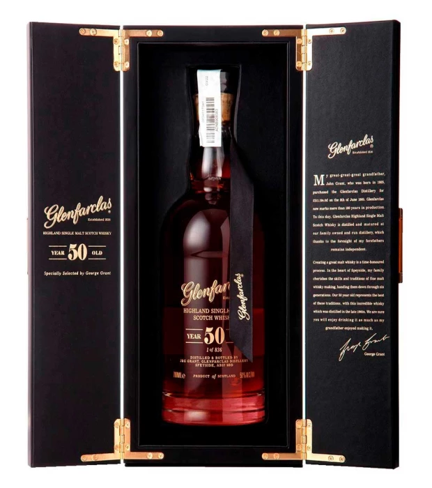 Виски односолодовый выдержанный Glenfarclas 50yo 0,7л 50%