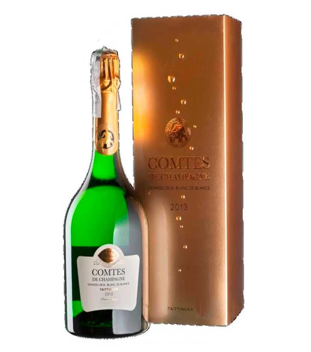 Шампанське Taittinger Comtes de Champagne Blanc de Blancs 2013 біле брют у подарунковій коробці 0,75л 12,5%