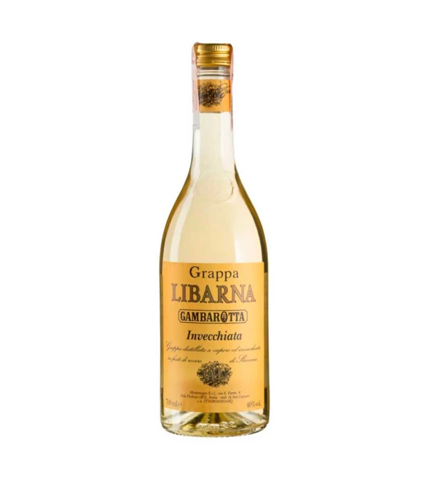 Граппа Gambarotta, Grappa "Libarna" Invecchiata, 0,7л 40%