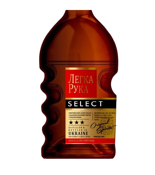Напиток спиртовой Легкая Рука Select с добавлением коньячных спиртов не меньше 3 лет 0,5л 40% купить