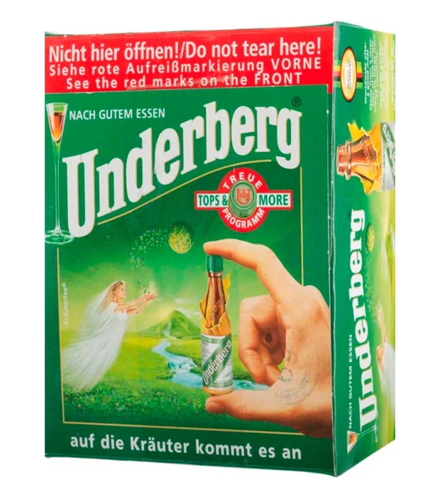 Настоянка Underberg гірка 30× 20мл 44%