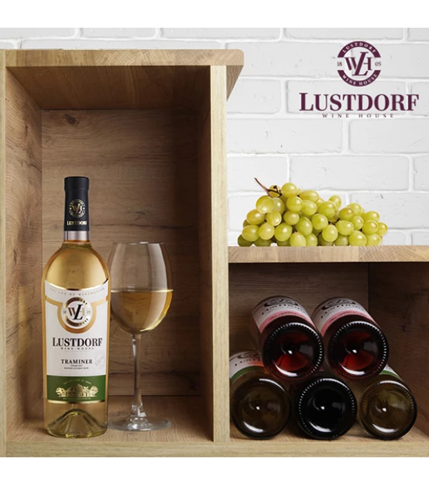 Вино Lustdorf Traminer белое полусладкое 0,75л 9-13% в Украине