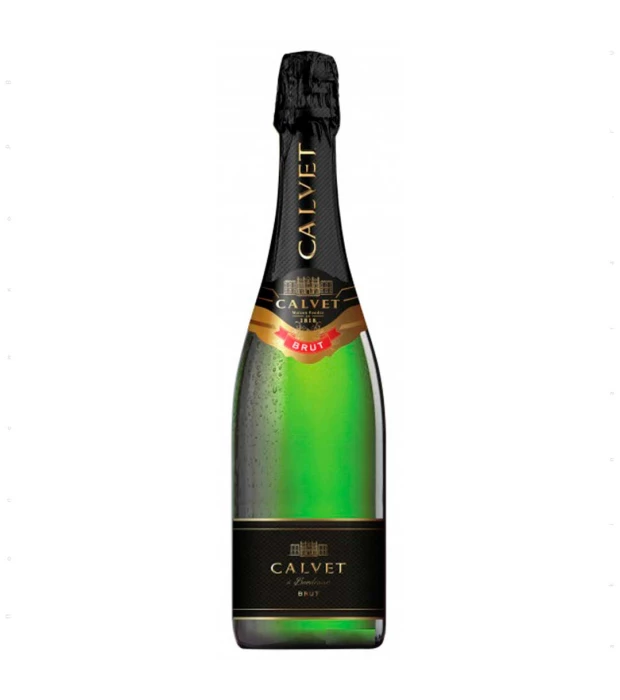 Вино игристое Calvet Cremant de Bordeaux Brut белое сухое 0,75л 10,5%