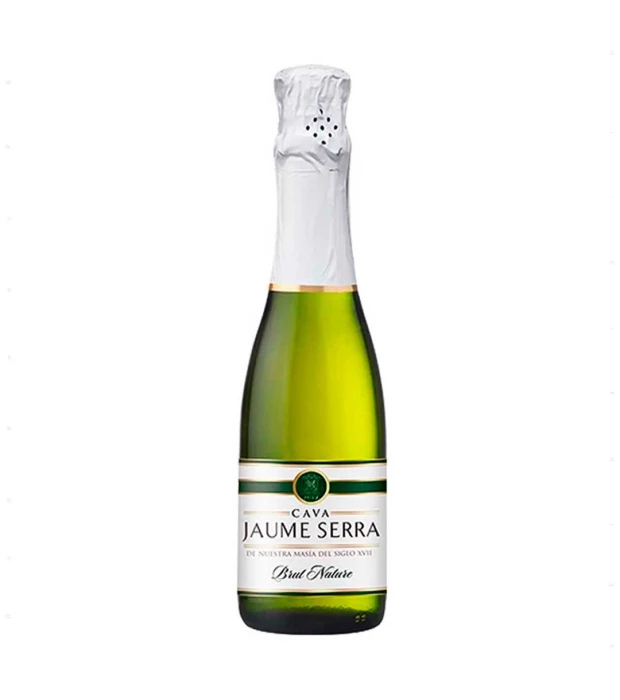 Вино игристое Cava Jaume Serra Brut Nature белое сухое 0,375л 11,5%