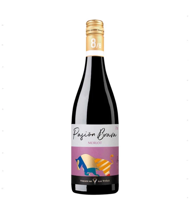 Вино Pasion Brava Merlot красное полусухое 0,75л 10,5-15%