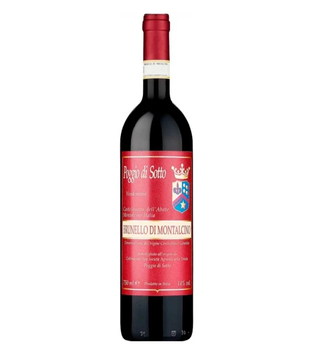 Вино Poggio di Sotto Brunello di Montalcino 2020 червоне сухе 0,75л 14%