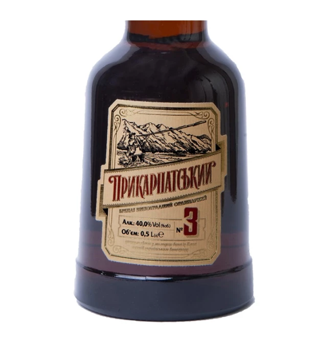 Бренди Кальвадос Прикарпатский виноградный ординарный №3 0,5л 40% купить