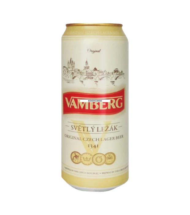 Пиво Vamberg Lager светлое фильтрованное 0,5л 5,2%