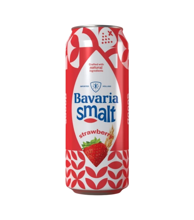 Пиво Bavaria Smalt Strawberry безалкогольное светлое фильтрованное 0,5л 0%