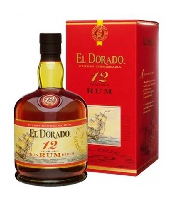 Ром El Dorado Dark ет витримки подарункова упаковка 0,7л 40%