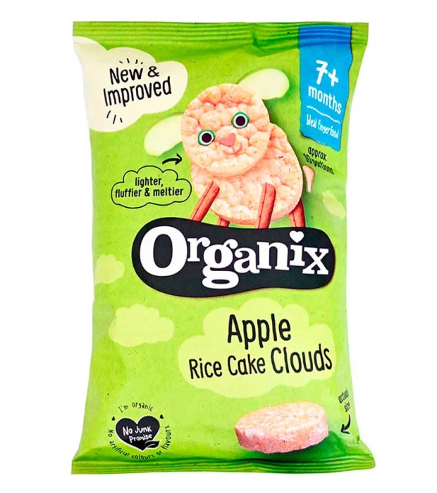 Печенье рисовое Яблоко органическое (с 7 месяцев) Organix 40г