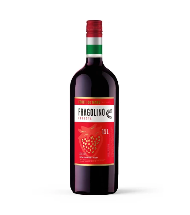 Вино напій Frutti De Maro Fragolino Foresta червоний напівсолодкий 1,5л 8-8,5%