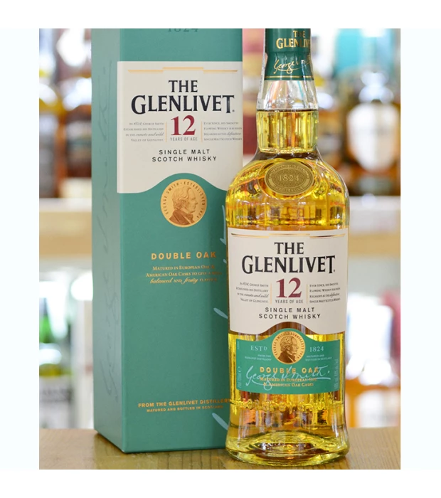 Виски The Glenlivet 12 лет выдержки в коробке 0,7л 40% купить