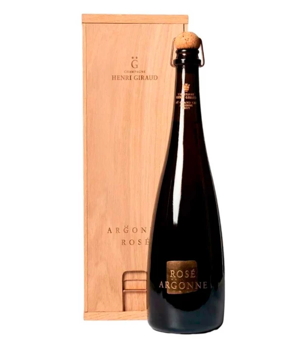 Шампанское брют розовое Argonne Rosé Aÿ Grand Cru Henri Giraud (деревянная коробка) 0,75л 12%