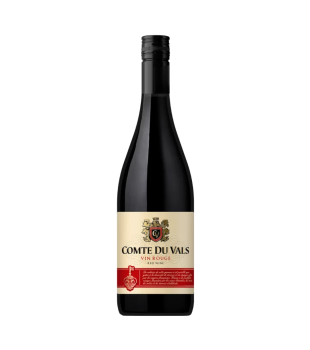 Вино Comte du Vals Rouge сухое красное 0,75л 12%
