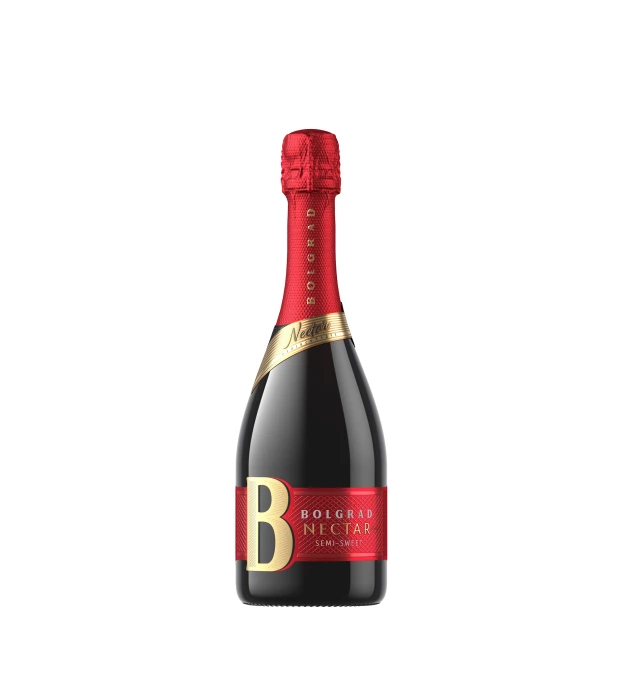 Вино игристое Bolgrad Nectar красное полусладкое 0,75л 10-13,5%