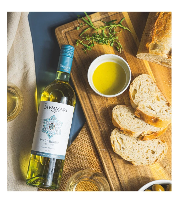 Вино Stemmari Pinot Grigio белое сухое 0,75л 13% купить