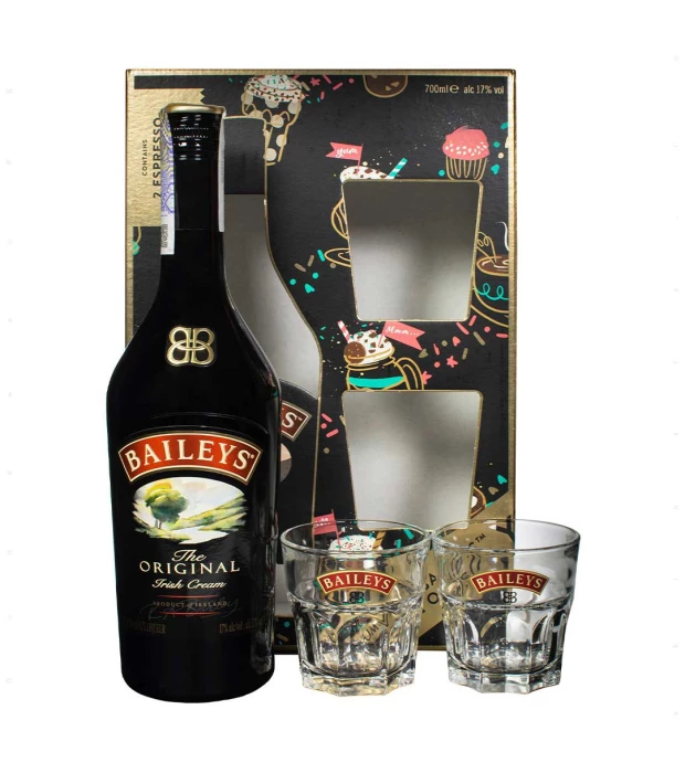 Лікер Baileys зі склянками 0,7л 17%