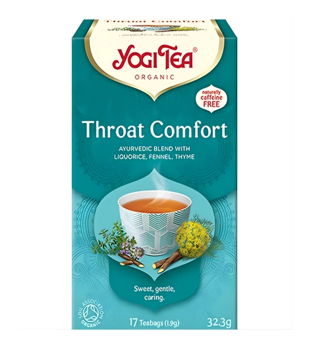 Чай травяной со специями Комфорт для горла органический, Yogi Tea, 32,3г