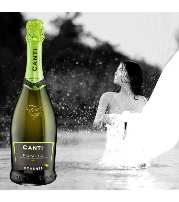Вино ігристе Canti Prosecco Extra Dry Biologico біле екстра-сухе 0,75л 11% купити