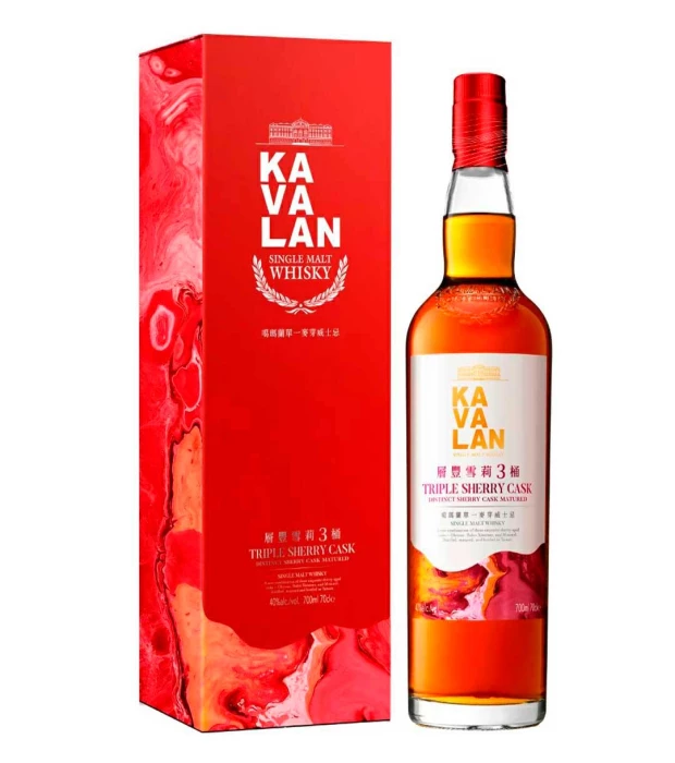 Виски Kavalan Triple Sherry Cask 0,7л 40%