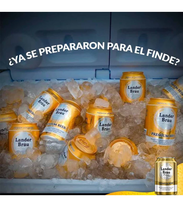 Пиво Lander Bräu Premium Pilsner світле фільтроване 0,5 л 4,9% купити