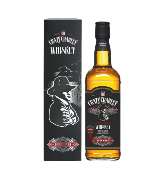 Виски блендовый Crazy Charley черная этикетка 0,7л 40% в коробке
