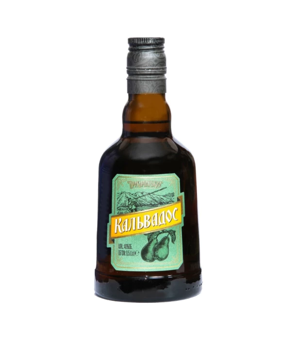 Cпиртной напиток грушевый Кальвадос Прикарпатський 0,5 л 40%