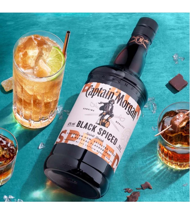 Ромовый напиток Captain Morgan Spiced Black 0,7л 40% купить