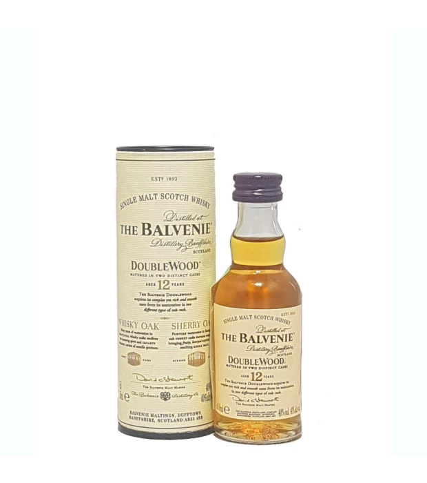 Виски односолодовый Balvenie Doublewood 12 лет выдержки 0,05л 40%