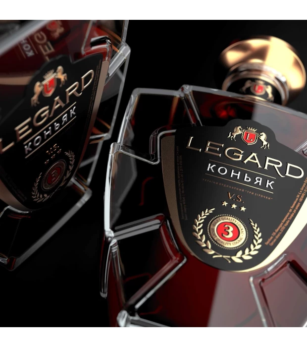 Бренди Legard VS ординарный три звездочки 0,5л 40% купить