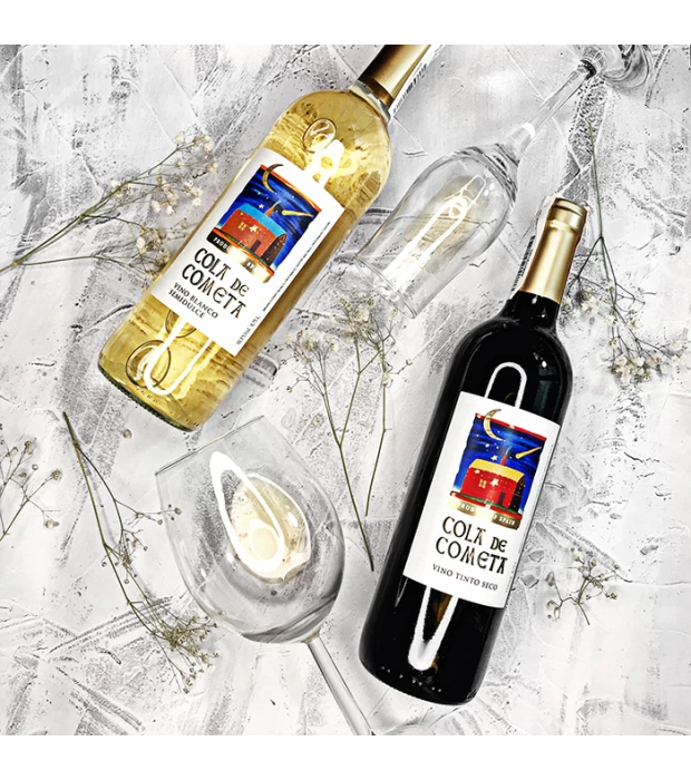 Вино Cola de Cometa белое полусладкое 0,75л 10,5% купить