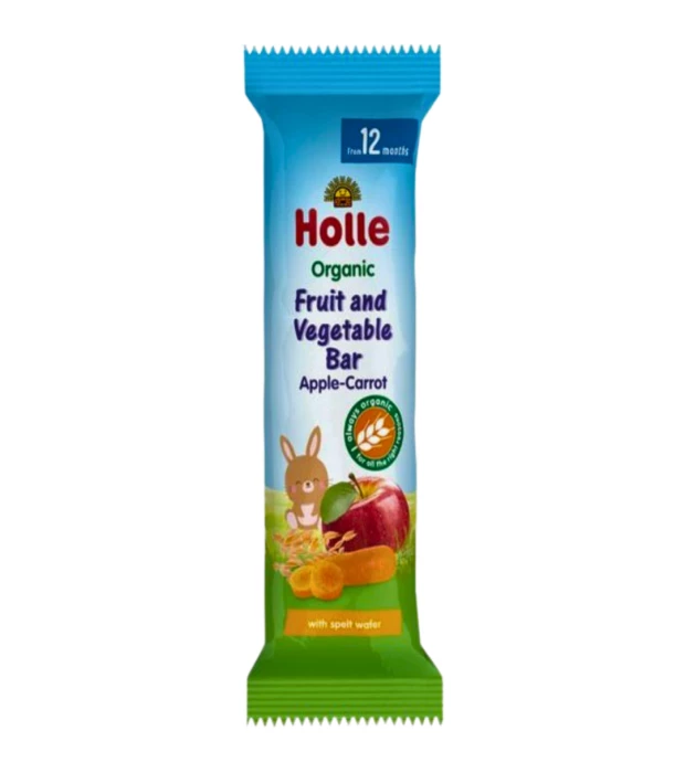 Фруктово-овощной батончик Яблоко-Морковь органический (с 12 месяцев) Holle 25 г