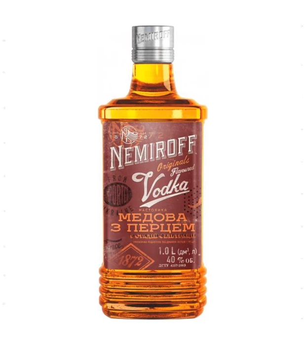 Настойка Медовая с перцем штоф Nemiroff 1 л 40%