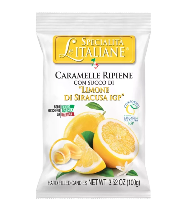 Карамельные конфеты с соком сиракузского лимона PGI Le Specialità Italiane 100 г