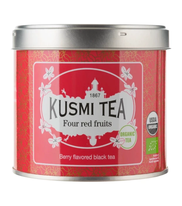Чай черный Четыре Красных Фрукта органический, Kusmi Tea, 100г