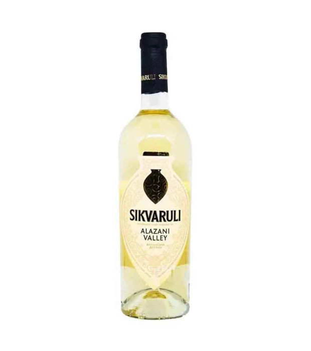 Вино Sikvaruli Алазанская Долина полусладкое белое 0,75л 10,5–12%