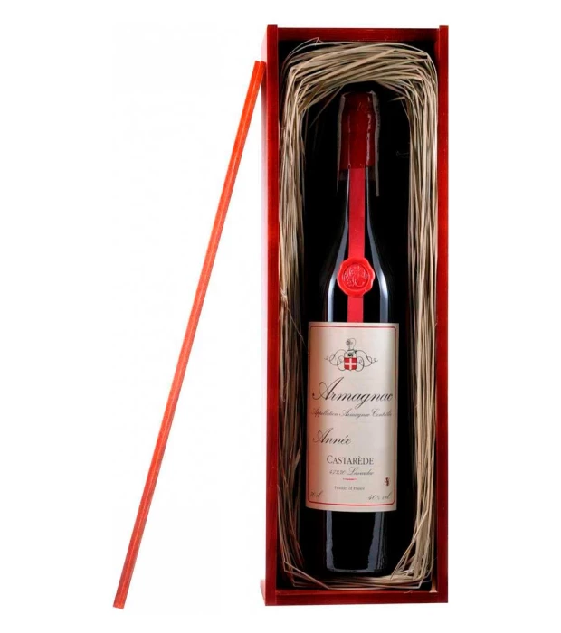Арманьяк винтажный Castarede 1942 деревянная коробка 0,7л 40%